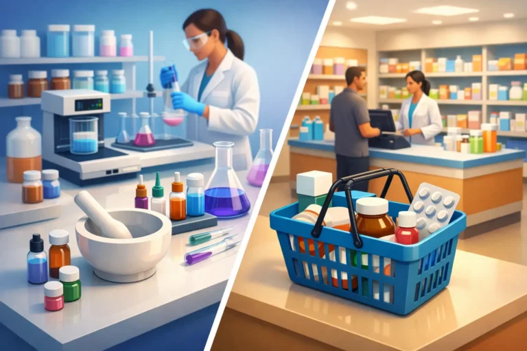 Compounding Pharmacy vs Retail Pharmacy